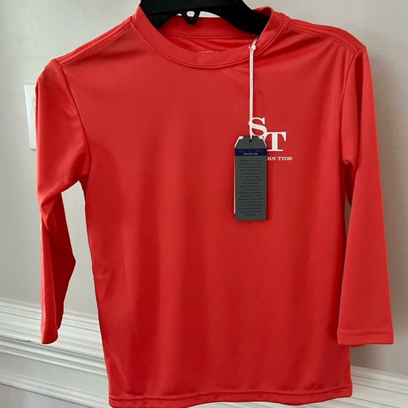 Southern Tide Other - Southern Tide XS (4-5) boy’s orange long sleeves rash guard with UPF.